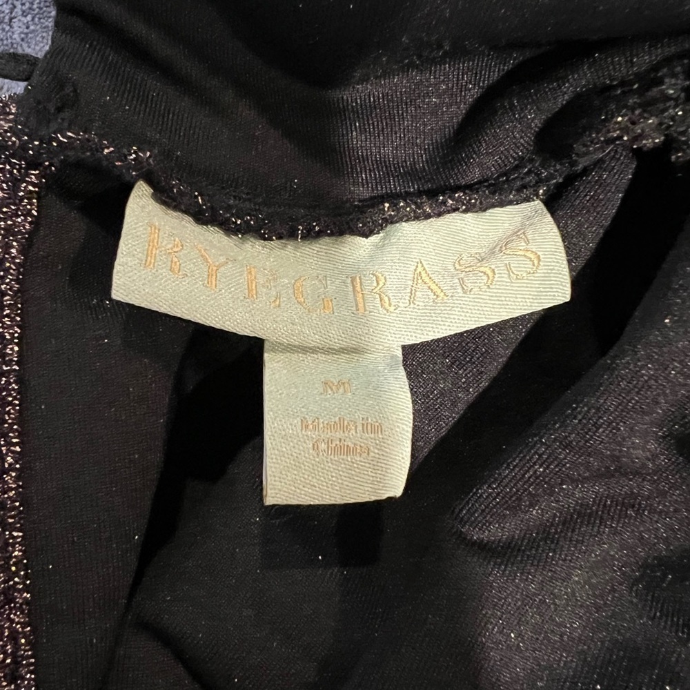 Ryegrass Long Sleeve Mock Neck Knit Dress Black SZ medium - Picture 8 of 10